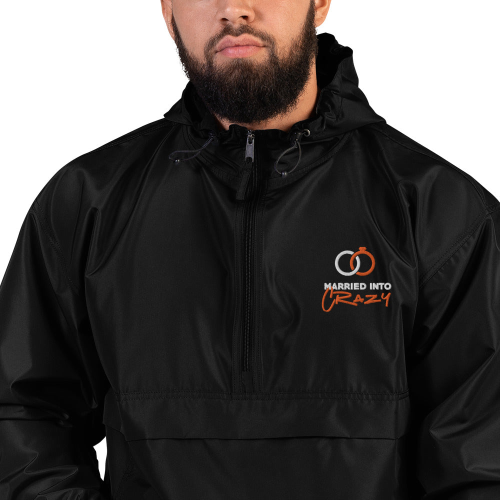 Embroidered C.R.A.Z.Y. Champion Packable Jacket